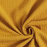 GOTS Triple-Layer Cotton Muslin – curry yellow,  thumbnail number 1