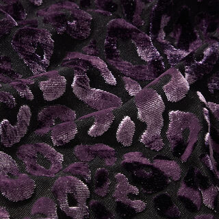Leopard Print Burnout Crushed Velvet – lilac, 