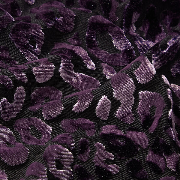 Leopard Print Burnout Crushed Velvet – lilac, image number 2
