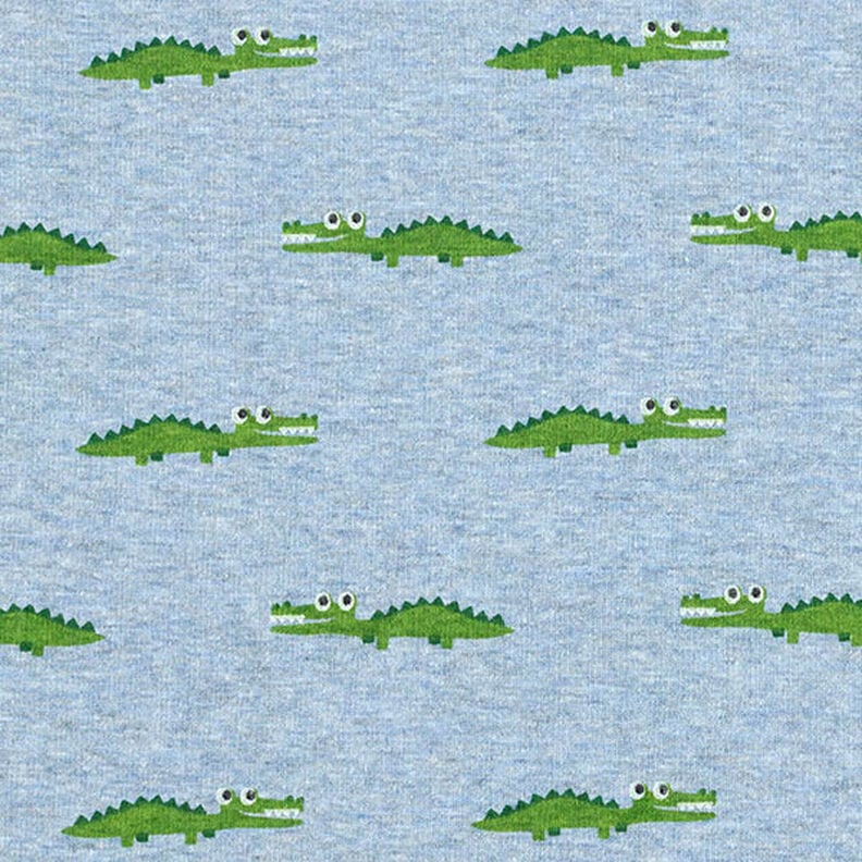 Alpine Fleece cheeky crocodile Mottled – light wash denim blue,  image number 1