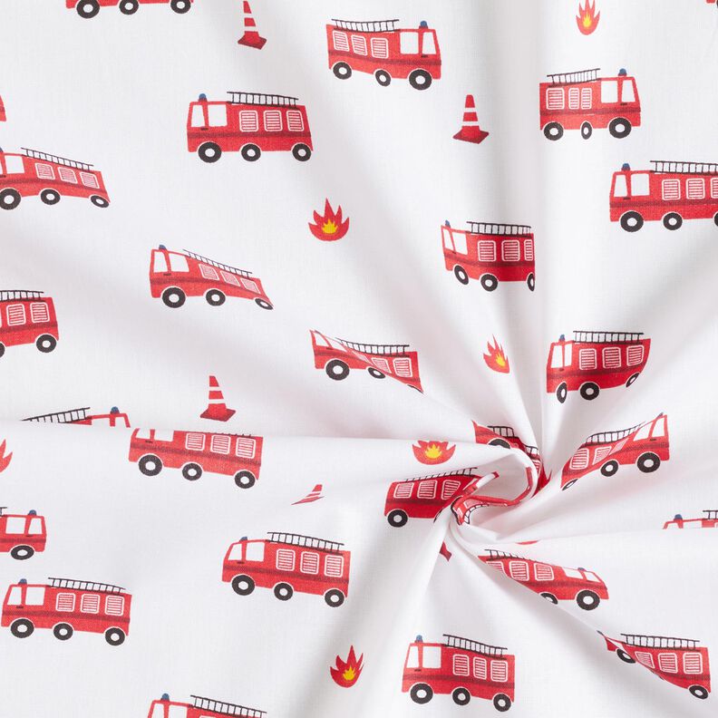 Cotton Poplin fire brigade – white,  image number 3