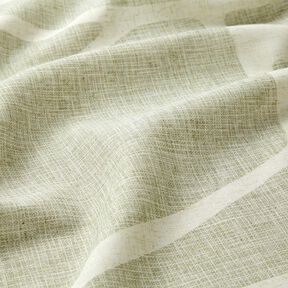 Curtain Fabric Linen Blend Shapes  – reed/natural, 