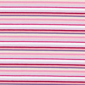 Cotton Jersey Stripes – mauve/pink, 