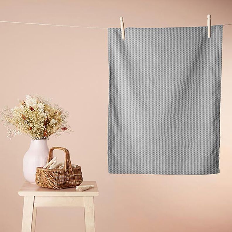 Waffle Piqué – light grey,  image number 6