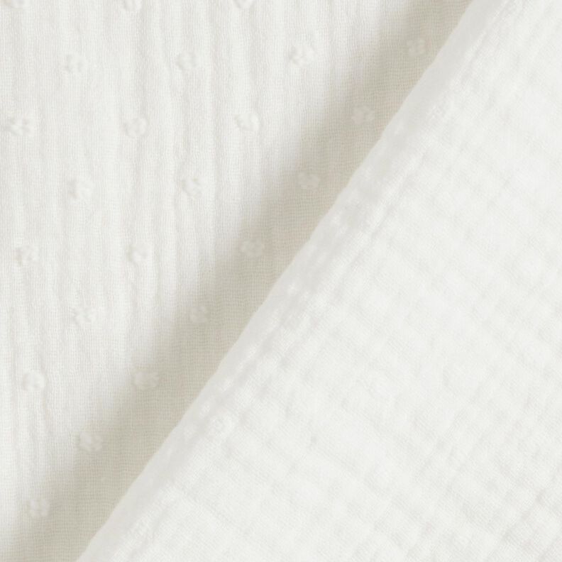 Double Gauze/Muslin dobby – offwhite,  image number 4
