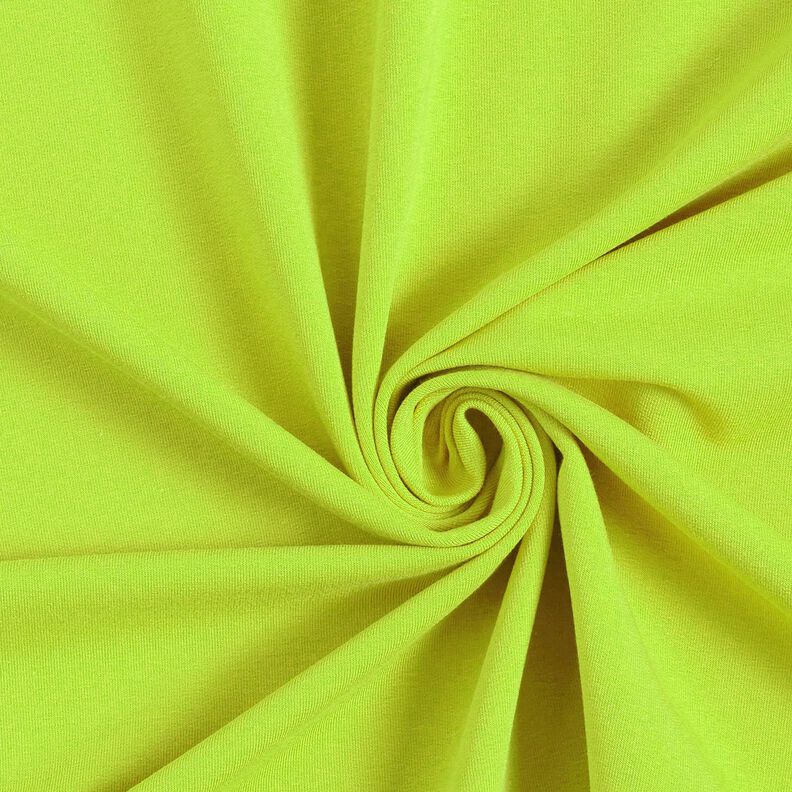 Light French Terry Plain – lime green,  image number 1