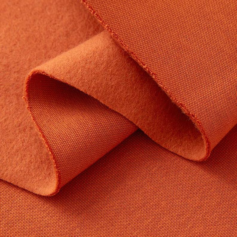 Brushed Sweatshirt Fabric – terracotta,  image number 4