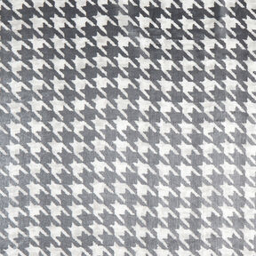 Houndstooth metallic shiny metallic viscose blend – black/white, 