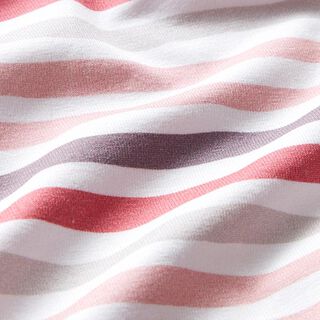 Cotton Jersey Stripes Digital Print – offwhite/pink, 