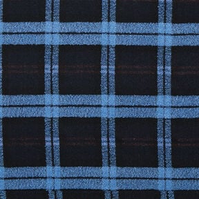 Loops Checked Coating Fabric – black/blue, 