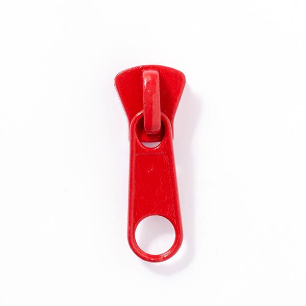 Metal Zip Pull (teeth width 8) - red,  image number 1