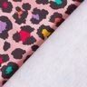 Brushed Sweatshirt Fabric Colourful Leopard Print – pink,  thumbnail number 4