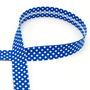 Bias binding Dots [18 mm] – royal blue, 