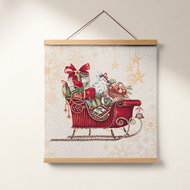 Tapestry Decor Fabric Panel Ice Skates – beige, image number 6