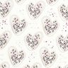 Cotton Jersey leopard print hearts – ivory,  thumbnail number 1