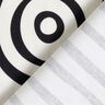 Decor Fabric Half Panama abstract striped pattern – black/ivory,  thumbnail number 4