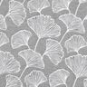 Decor Fabric Jacquard large ginkgo – granite/ivory,  thumbnail number 1