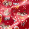 Cotton Cretonne Dogs at Christmas – red,  thumbnail number 2