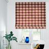 Decor Fabric Half Panama colourful check – mocca/grape,  thumbnail number 5