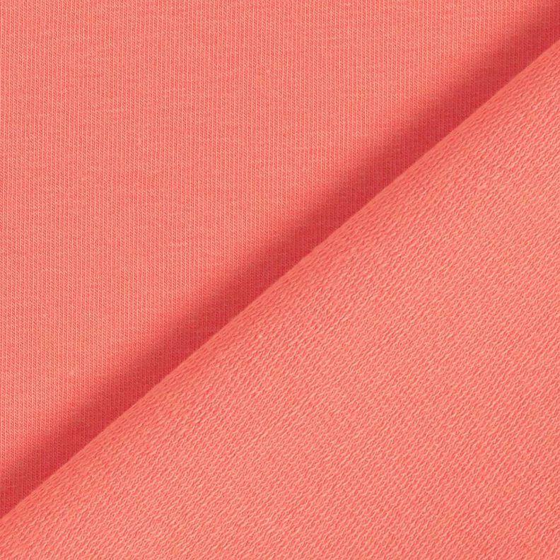 Light French Terry Plain – coral,  image number 3