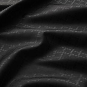 Lining Fabric Jacquard Diamonds – black, 