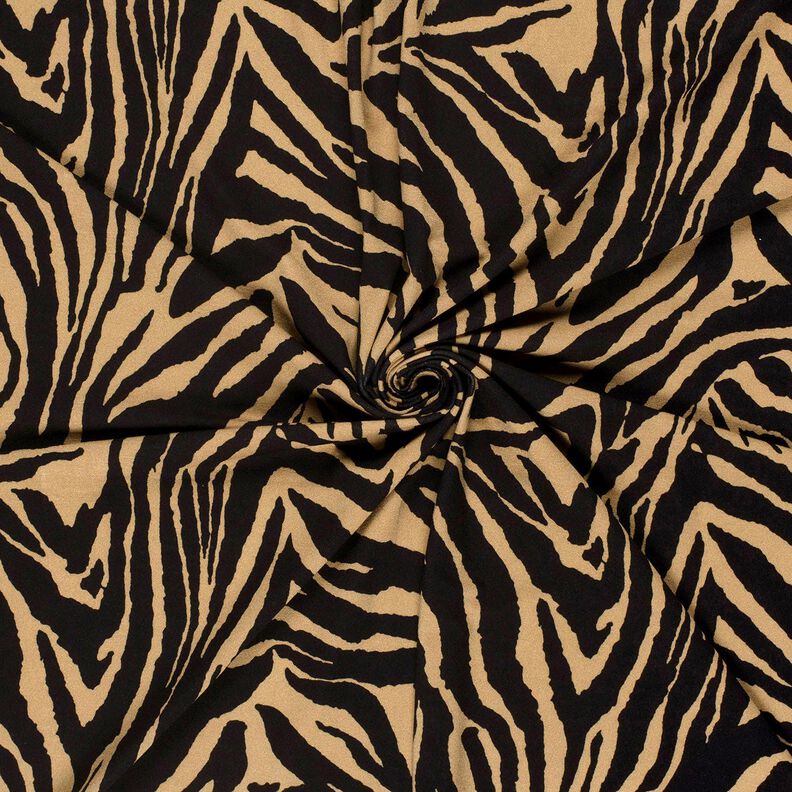 Viscose Jersey Zebra print – mocca/black, image number 3