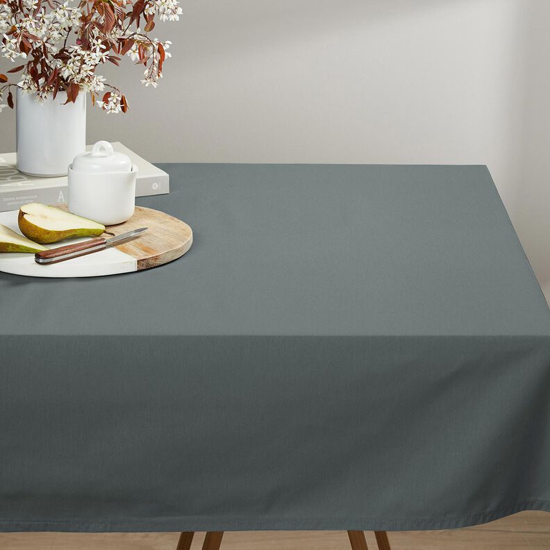 pure heavy linen Plain – grey,  image number 7