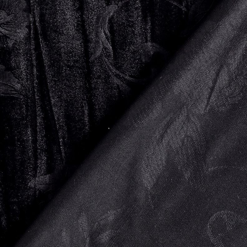 Crushed velvet chrysanthemum – black,  image number 4