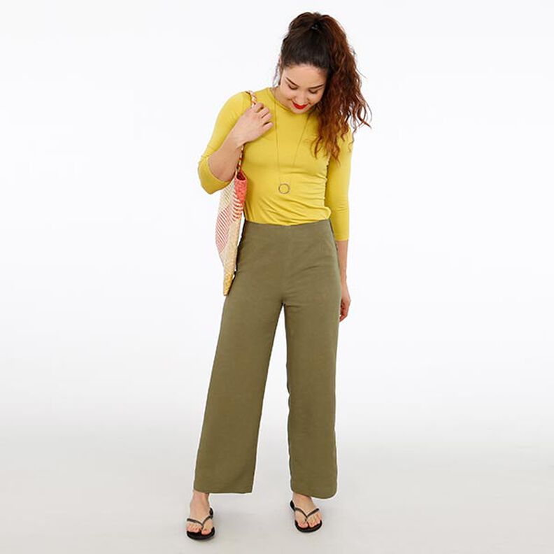 FRAU ELENA - plain trousers with a straight leg, Studio Schnittreif  | XS -  XXL,  image number 6