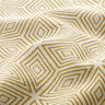 Decorative half Panama fabric 3D cubes – curry yellow/natural,  thumbnail number 2
