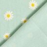 Waffle Jersey Ox-eye daisies – pale mint,  thumbnail number 4