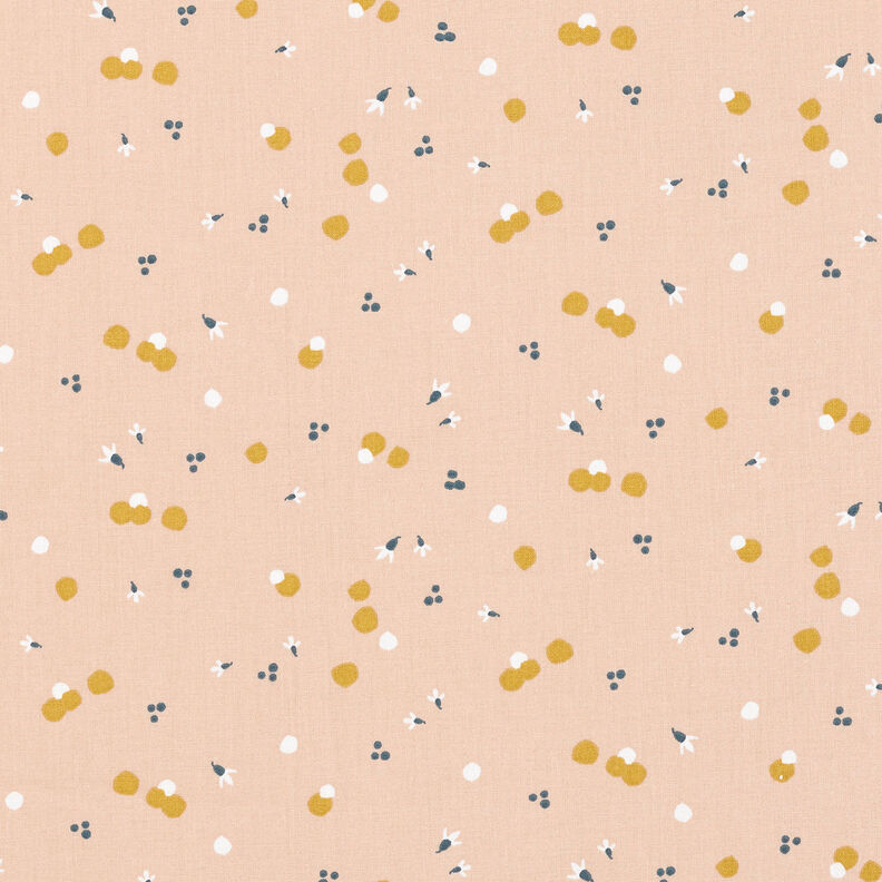 Cotton Cretonne Coloured dots – beige,  image number 1