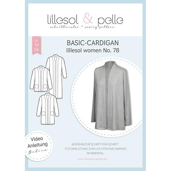 Basic-Cardigan | Lillesol & Pelle No. 78 | 34-58,  image number 1
