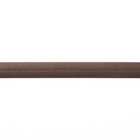 Bias binding Satin [20 mm] – dark brown, 