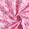 Cotton poplin watercolour hearts – white,  thumbnail number 3