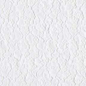 Lace with double-sided floral scalloped edge – white, 