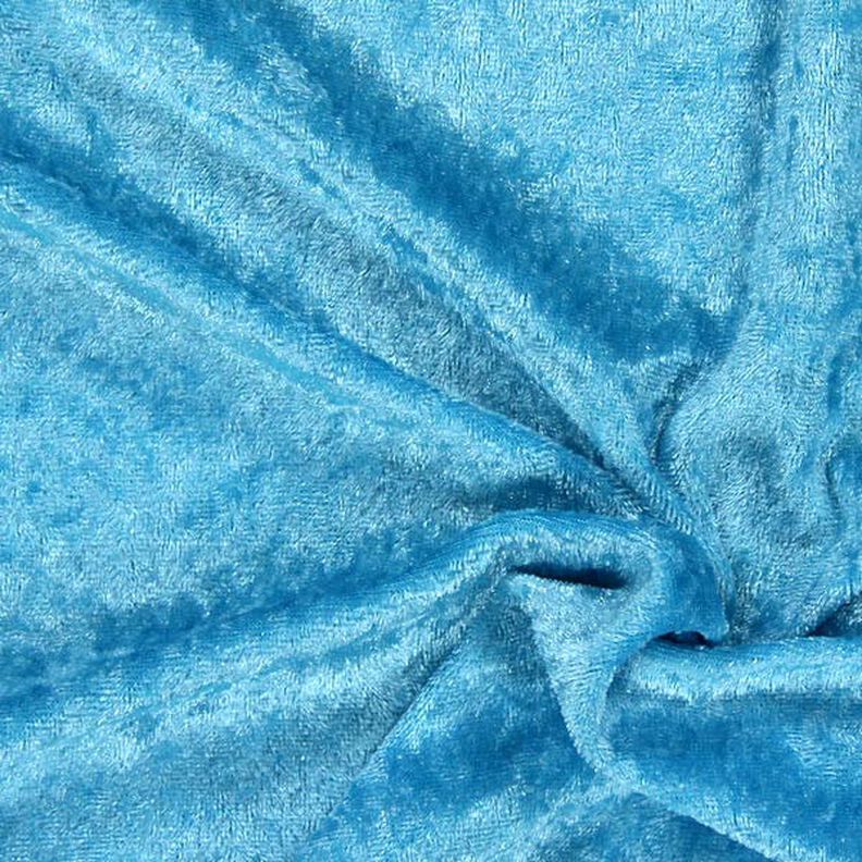 Panne velvet – turquoise,  image number 1