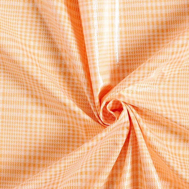 Prince of Wales check rain jacket fabric – sunglow,  image number 3