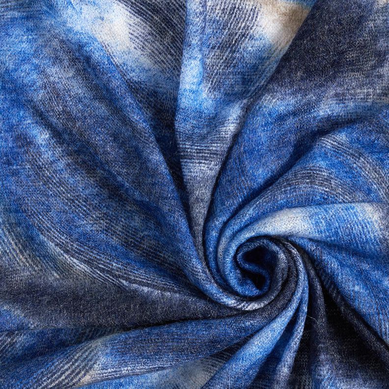 Brushed fine knit batik – navy blue/midnight blue,  image number 3