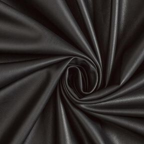 Imitation Leather with velour reverse  – black, 