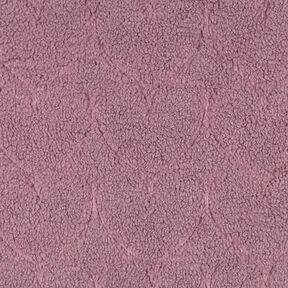 Faux Fur Heart Pattern | Poppy Fabrics – dark dusky pink, 