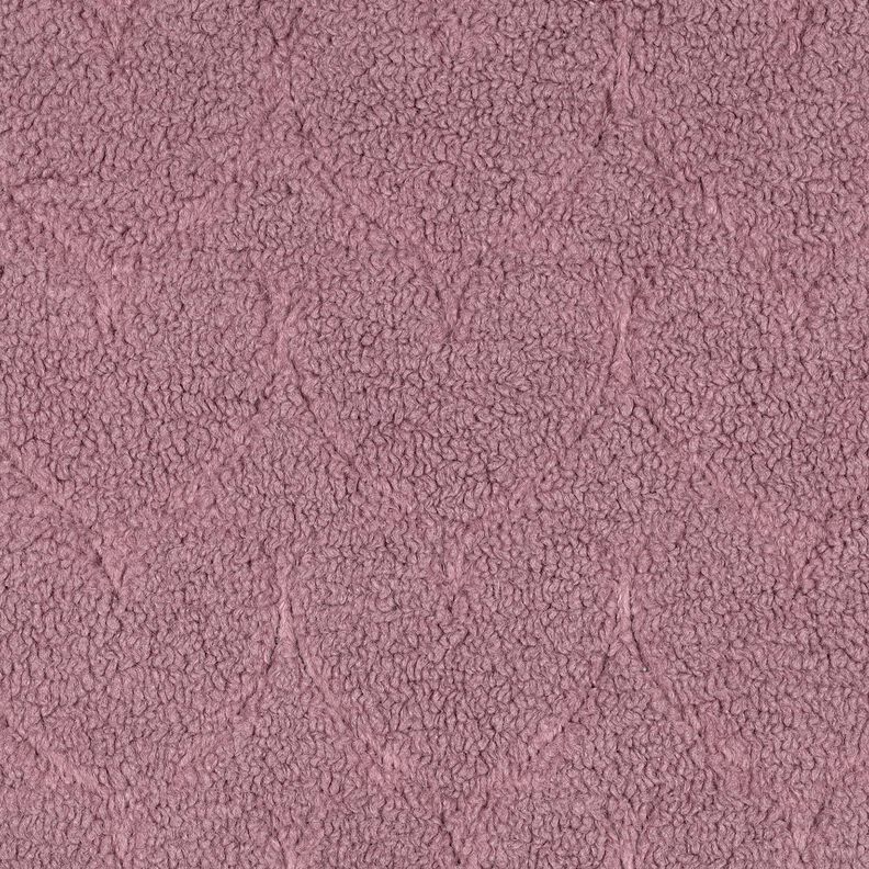 Faux Fur Heart Pattern | Poppy Fabrics – dark dusky pink, image number 1