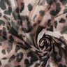 leopard print & lurex stripes chiffon – beige/black,  thumbnail number 3