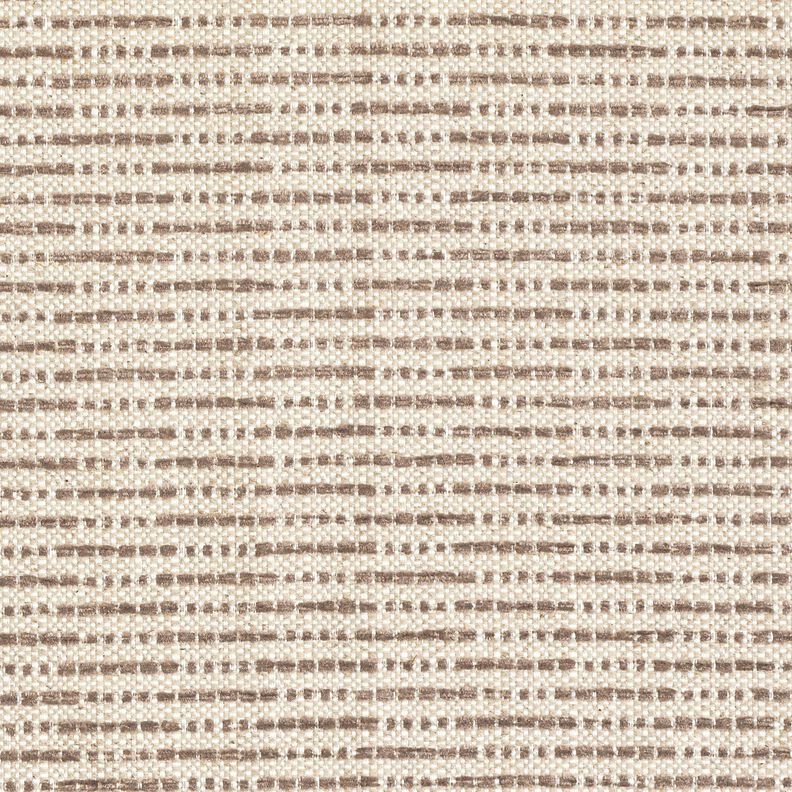 Decor Fabric Jacquard rustic stripes – medium brown/natural,  image number 1