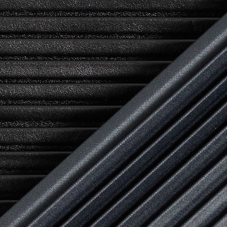 Imitation Leather Pleats – black,  image number 4