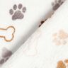 Cosy Fleece Paws and Bones – ivory/dark taupe,  thumbnail number 4