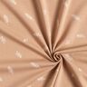 Cotton Jersey leaves – light brown,  thumbnail number 3