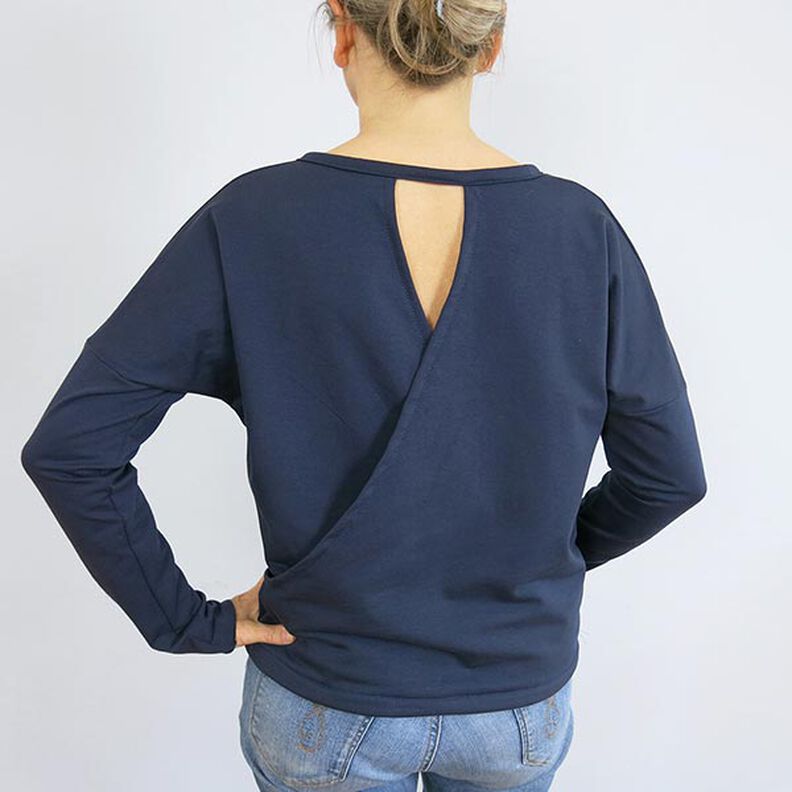FRAU VEGA - casual jumper with a wrap look in the back, Studio Schnittreif | XS - XXL,  image number 8
