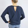 FRAU VEGA - casual jumper with a wrap look in the back, Studio Schnittreif  | XS -  XXL,  thumbnail number 8
