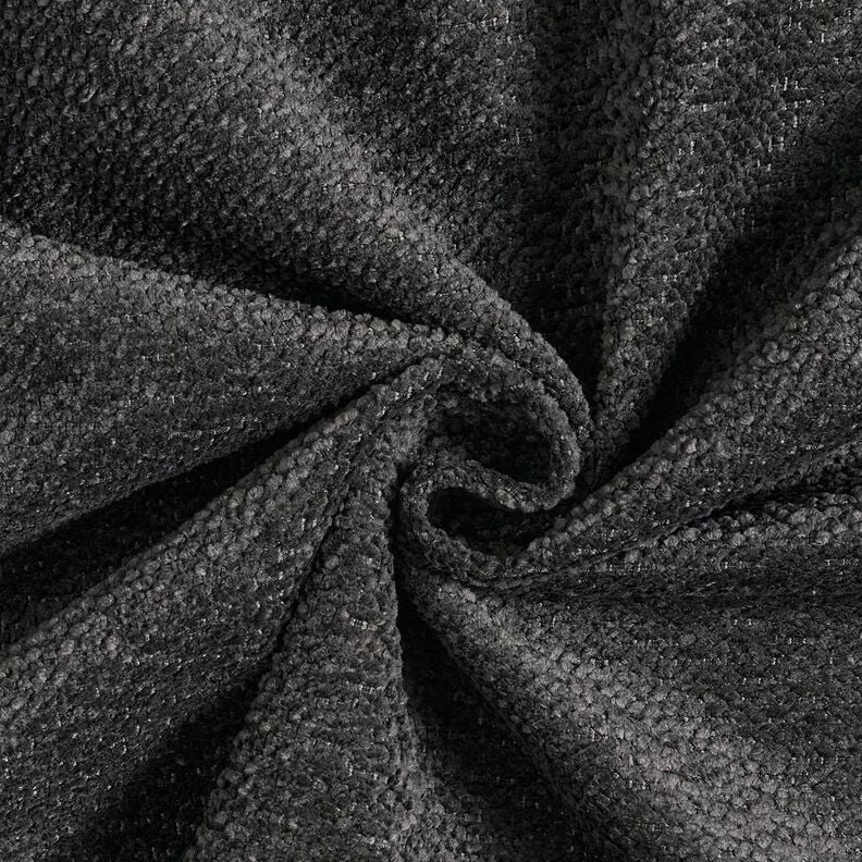 Upholstery Fabric soft pile – anthracite,  image number 1